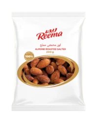 Reema Almond Roasted Salted, 200g – Front