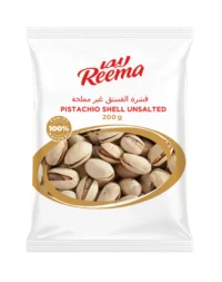 Reema Pistachio Shell Unsalted, 200g – Front